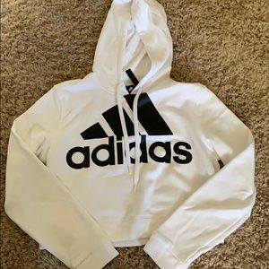 cropped adidas hoodie